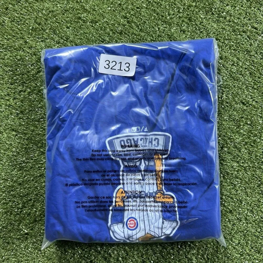 Fanatics Chicago Cubs T-Shirt Men, Blue, Short Sleeve, 4XL NWT